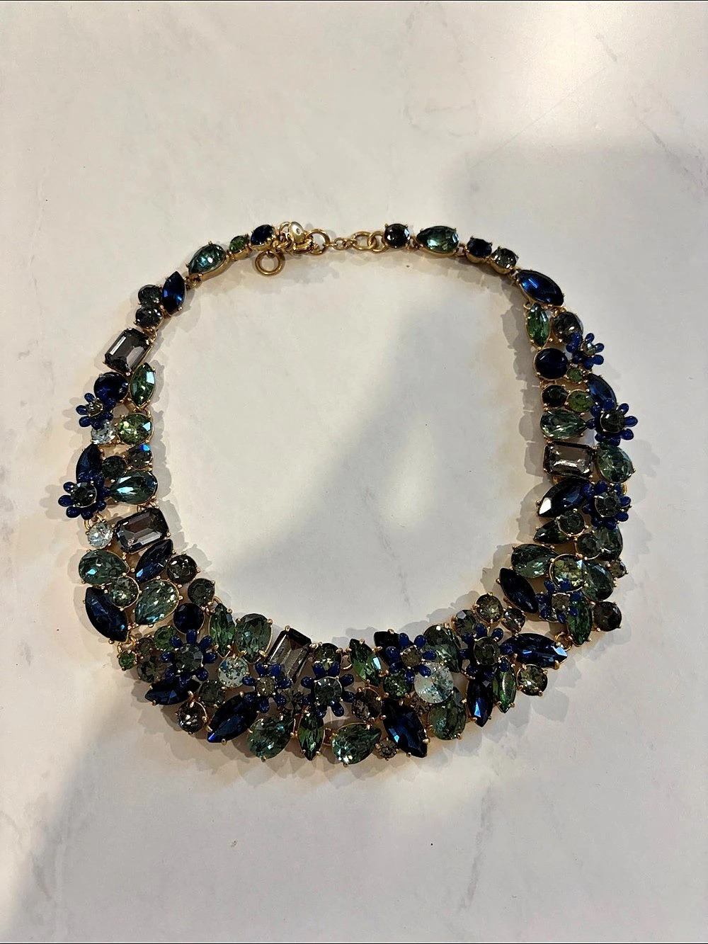 J.Crew Blue & Green Statement Necklace
